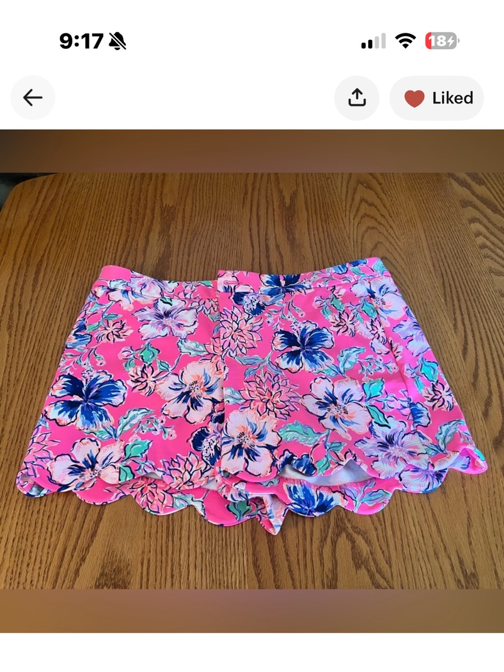 Lilly Pulitzer Pink Floral High Waist Shorts